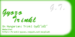 gyozo trinkl business card